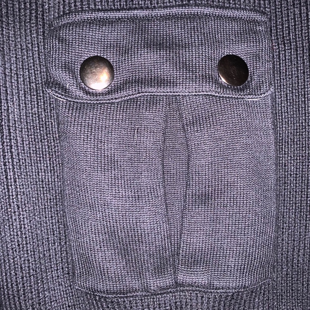 Cutter & Buck Black Zip-up Knit Sweater size Large - Picture 8 of 10